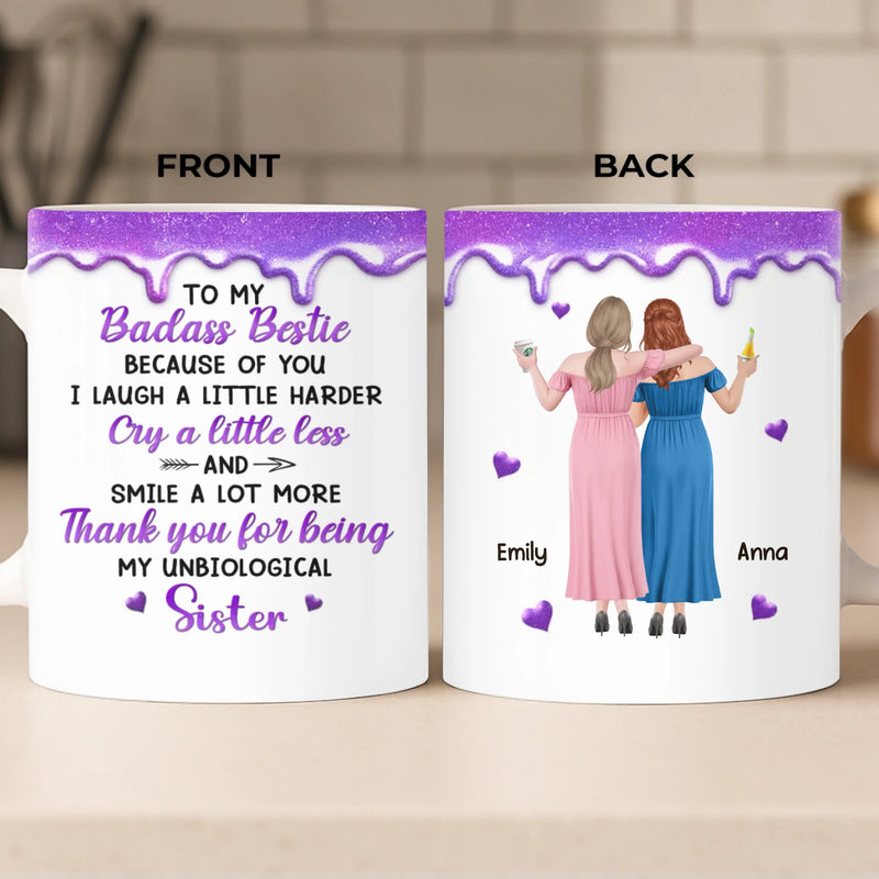 Custom Mug - Personalized Best Friend Birthday Gifts For Women, Besties, Sisters, BFF - Besties Making Life Shine Brighter