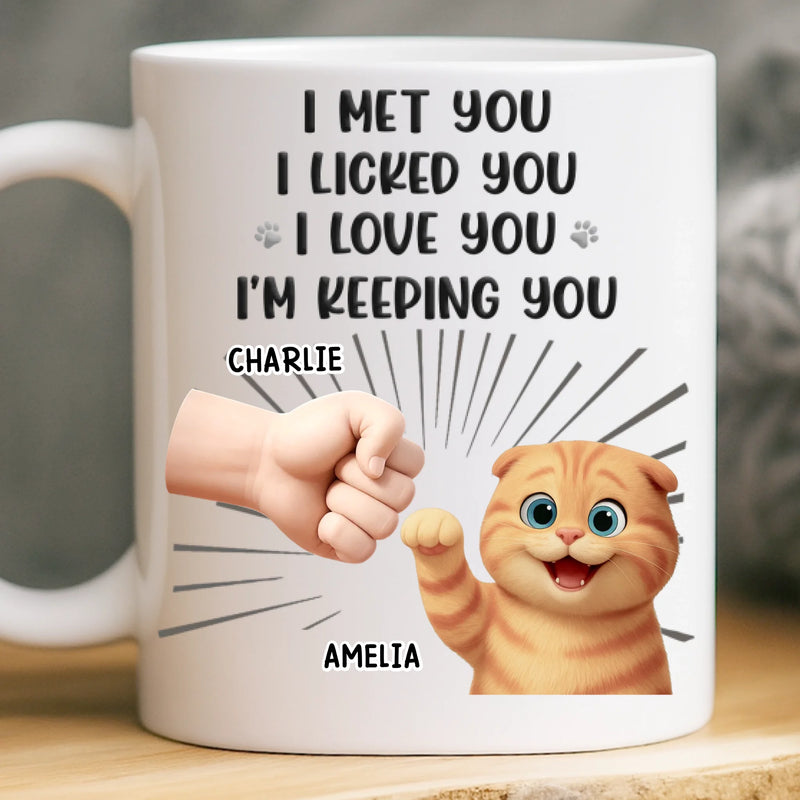 Custom Mug - Personalized Birthday Gifts For Dog Cat Lovers, Dog Dad And Mom, Cat Owners - My Pets Think I’m Cool