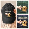 Custom Vintage Washed Denim Baseball Cap - Personalized Christmas Birthday Gifts For Dog Cat Lovers, Dog Dad And Mom, Cat Owners - Best Bro Comes With Fur