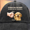 Custom Vintage Washed Denim Baseball Cap - Personalized Christmas Birthday Gifts For Dog Cat Lovers, Dog Dad And Mom, Cat Owners - Best Bro Comes With Fur