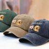 Custom Vintage Washed Denim Baseball Cap - Personalized Christmas Birthday Gifts For Dog Lovers, Dog Dad And Mom - This Is My Emotional Support Legend