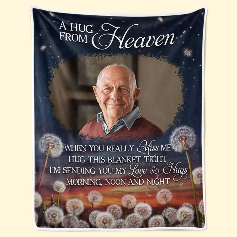 Custom Photo Blanket - Personalized Memorial Sympathy Gifts For Loss Of Mom, Dad - You Live In Every Quiet Miracle