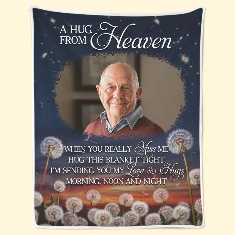 Custom Photo Blanket - Personalized Memorial Sympathy Gifts For Loss Of Mom, Dad - You Live In Every Quiet Miracle