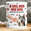 Custom Mug - Personalized Birthday Gifts For Dog Lovers, Dog Dad And Mom - I Work For Dog Treats