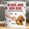 Custom Mug - Personalized Birthday Gifts For Dog Lovers, Dog Dad And Mom - I Work For Dog Treats