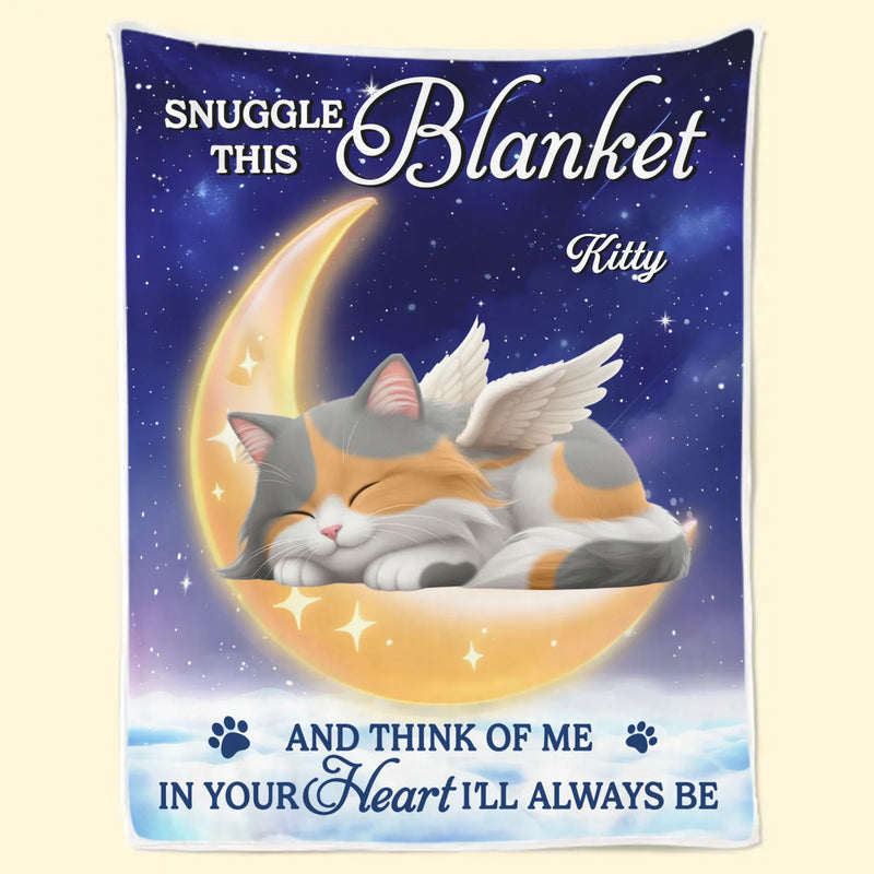 Custom Blanket - Personalized Pet Christmas Memorial Sympathy Gifts For Dogs, Cats - Your Pawprints Stay With Me