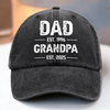 Custom Vintage Washed Denim Baseball Cap - Personalized Birthday Gifts For Dad, Grandpa - You Make Us Feel Brave