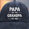 Custom Vintage Washed Denim Baseball Cap - Personalized Birthday Gifts For Dad, Grandpa - You Make Us Feel Brave