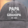 Custom Vintage Washed Denim Baseball Cap - Personalized Birthday Gifts For Dad, Grandpa - You Make Us Feel Brave