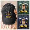 Custom Vintage Washed Denim Baseball Cap - Personalized Birthday Gifts For Dog Cat Lovers, Dog Dad And Mom, Cat Owners - Living The Fur Way