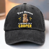 Custom Vintage Washed Denim Baseball Cap - Personalized Birthday Gifts For Dog Cat Lovers, Dog Dad And Mom, Cat Owners - Living The Fur Way