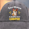 Custom Vintage Washed Denim Baseball Cap - Personalized Birthday Gifts For Dog Cat Lovers, Dog Dad And Mom, Cat Owners - Living The Fur Way