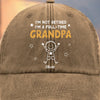 Custom Vintage Washed Denim Baseball Cap - Personalized Birthday Gifts For Dad, Grandpa - Your Love Leads Our Journey