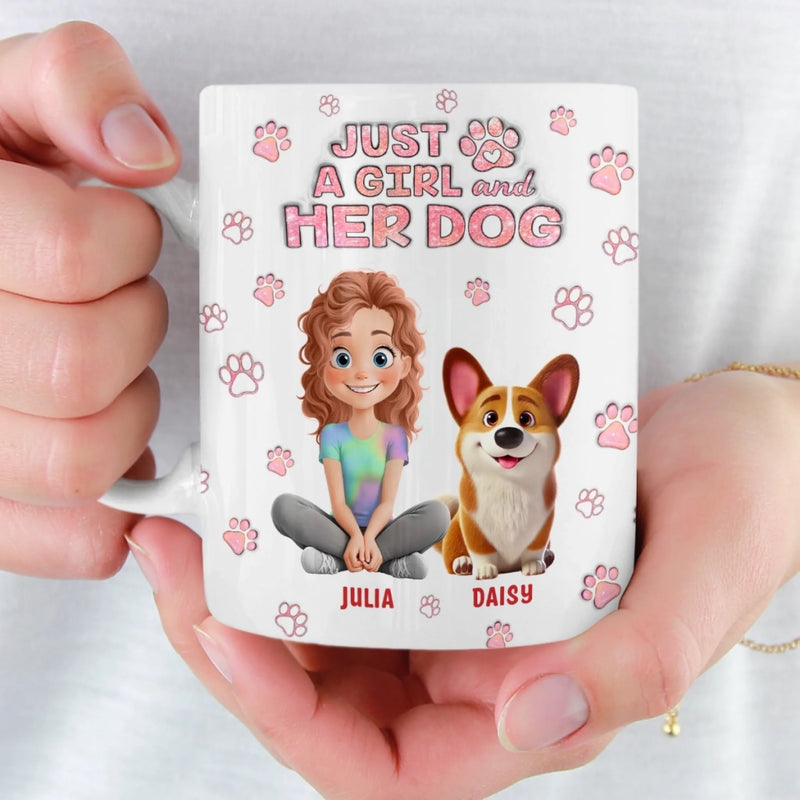 Custom Mug - Personalized Birthday Gifts For Dog Lovers, Dog Dad And Mom - Dog Love Hits Different