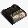 Custom Unisex T-shirt, Premium T-shirt, Hoodie - Personalized Christmas Birthday Gifts For Cat Lovers, Cat Mom And Dad - Meow Icon Behavior