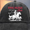 Custom Vintage Washed Denim Baseball Cap - Personalized Birthday Gifts For Dad, Grandpa - Cool Papas Club