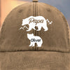 Custom Vintage Washed Denim Baseball Cap - Personalized Birthday Gifts For Dad, Grandpa - Cherishing Moments By Your Side