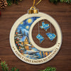 Custom Long Distance Acrylic Ornament - Personalized Christmas Birthday Gifts For Mom, Dad, Brother, Sister, Kids - Our Love Maps The Way