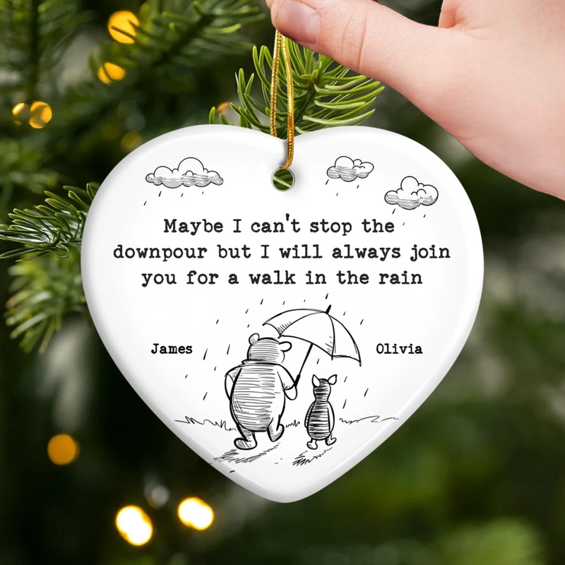 Custom Ceramic Ornament - Personalized Best Friend Christmas Birthday Gifts For Women, Besties, Sisters, BFF - A Friend Like You