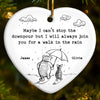 Custom Ceramic Ornament - Personalized Best Friend Christmas Birthday Gifts For Women, Besties, Sisters, BFF - A Friend Like You