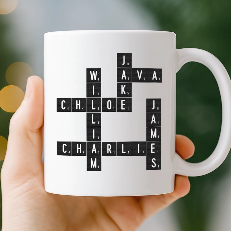 Custom Scrabble Mug - Personalized Birthday Gifts For Coworker, Work Bestie - Workdays Are Better With You