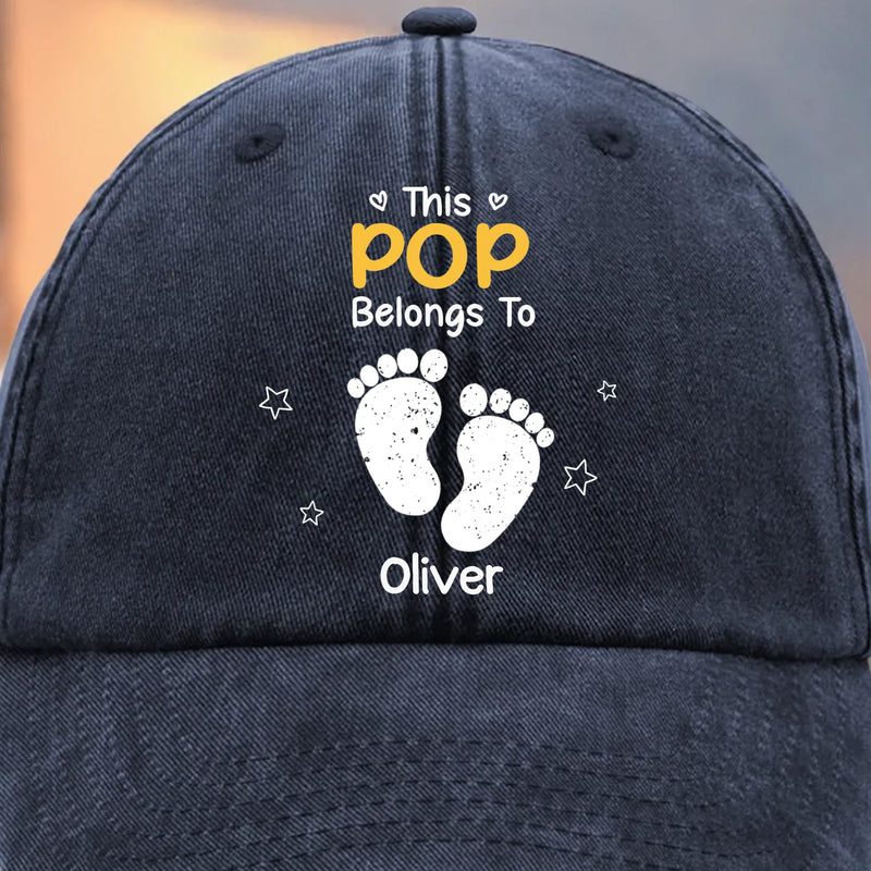 Custom Vintage Washed Denim Baseball Cap - Personalized Birthday Gifts For Dad, Grandpa - Learning Life Through Your Eyes