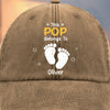 Custom Vintage Washed Denim Baseball Cap - Personalized Birthday Gifts For Dad, Grandpa - Learning Life Through Your Eyes
