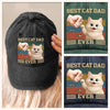 Custom Vintage Washed Denim Baseball Cap - Personalized Birthday Gifts For Cat Lovers, Cat Mom And Dad - Cat Dad On Duty