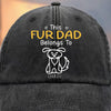 Custom Vintage Washed Denim Baseball Cap - Personalized Birthday Gifts For Dog Cat Lovers, Dog Dad And Mom, Cat Owners - Official Pup Parent