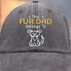 Custom Vintage Washed Denim Baseball Cap - Personalized Birthday Gifts For Dog Cat Lovers, Dog Dad And Mom, Cat Owners - Official Pup Parent