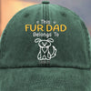 Custom Vintage Washed Denim Baseball Cap - Personalized Birthday Gifts For Dog Cat Lovers, Dog Dad And Mom, Cat Owners - Official Pup Parent