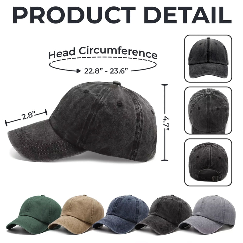 Custom Vintage Washed Denim Baseball Cap - Personalized Christmas Birthday Gifts For Dog Lovers, Dog Dad And Mom - Working Overtime In Belly Rubs