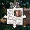 Custom Photo Wood Ornament - Personalized Christmas Memorial Sympathy Gifts For Loss Of Mom, Dad - Forever In My Heart