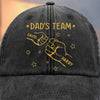 Custom Vintage Washed Denim Baseball Cap - Personalized Birthday Gifts For Dad, Grandpa - You Shape Our Little World