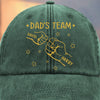 Custom Vintage Washed Denim Baseball Cap - Personalized Birthday Gifts For Dad, Grandpa - You Shape Our Little World