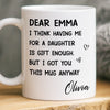 Custom Mug - Personalized Birthday Gifts For Mom, Dad - You Make My World Better