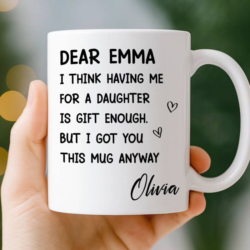 Custom Mug - Personalized Birthday Gifts For Mom, Dad - You Make My World Better