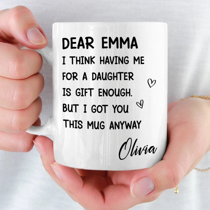 Custom Mug - Personalized Birthday Gifts For Mom, Dad - You Make My World Better
