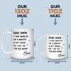 Custom Mug - Personalized Birthday Gifts For Mom, Dad - You Make My World Better