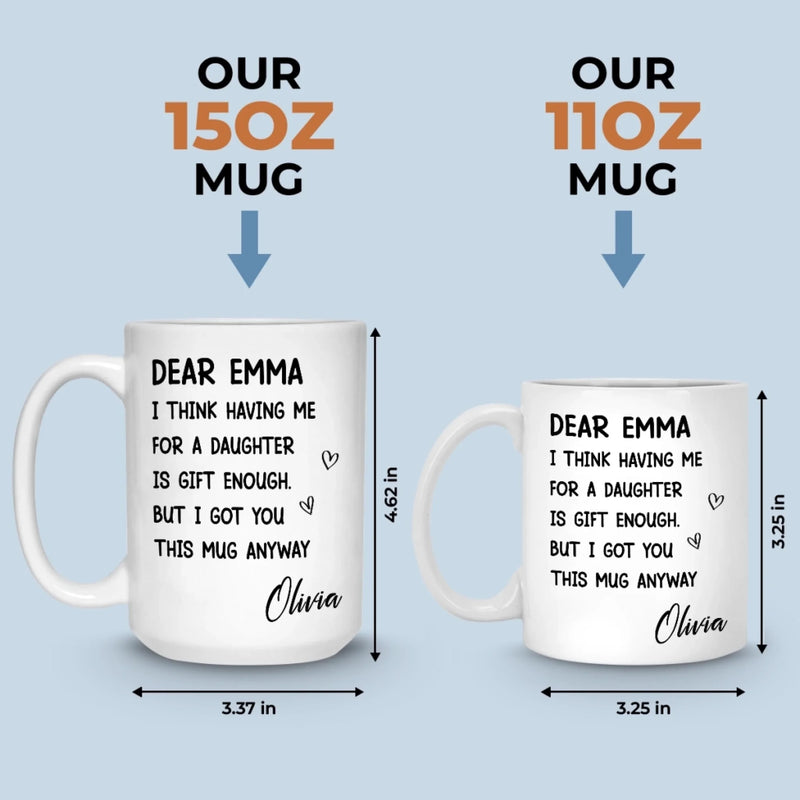 Custom Mug - Personalized Birthday Gifts For Mom, Dad - You Make My World Better