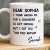 Custom Mug - Personalized Birthday Gifts For Coworker, Work Bestie - Your Effort Inspires Me