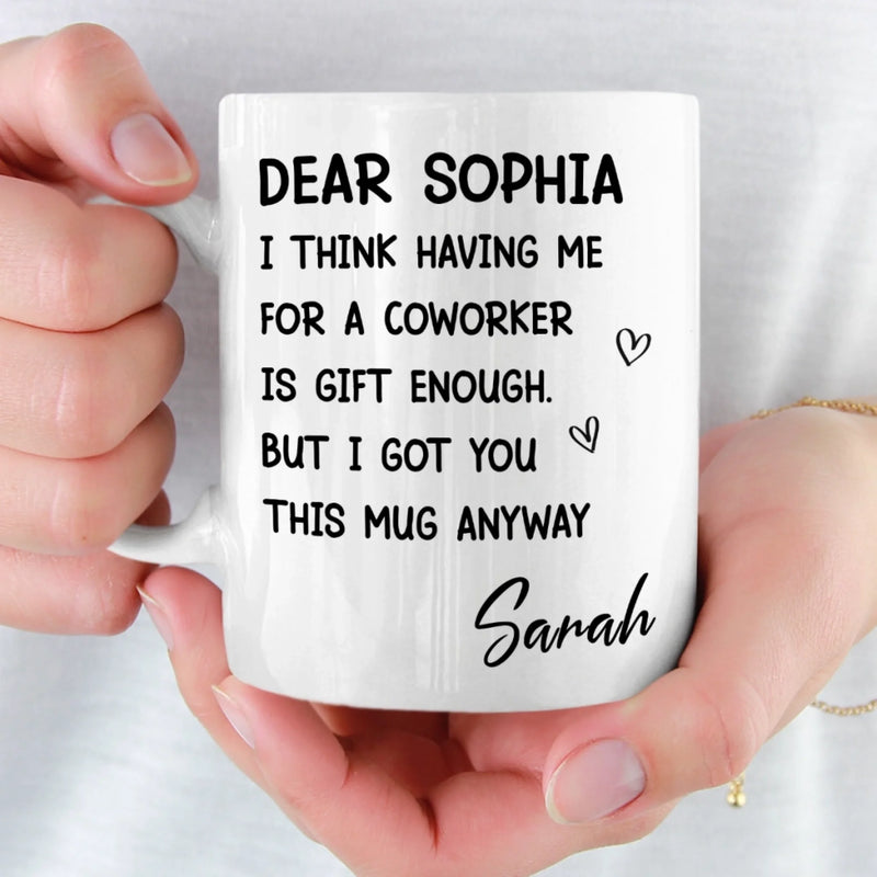 Custom Mug - Personalized Birthday Gifts For Coworker, Work Bestie - Your Effort Inspires Me