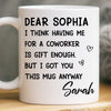 Custom Mug - Personalized Birthday Gifts For Coworker, Work Bestie - Your Effort Inspires Me