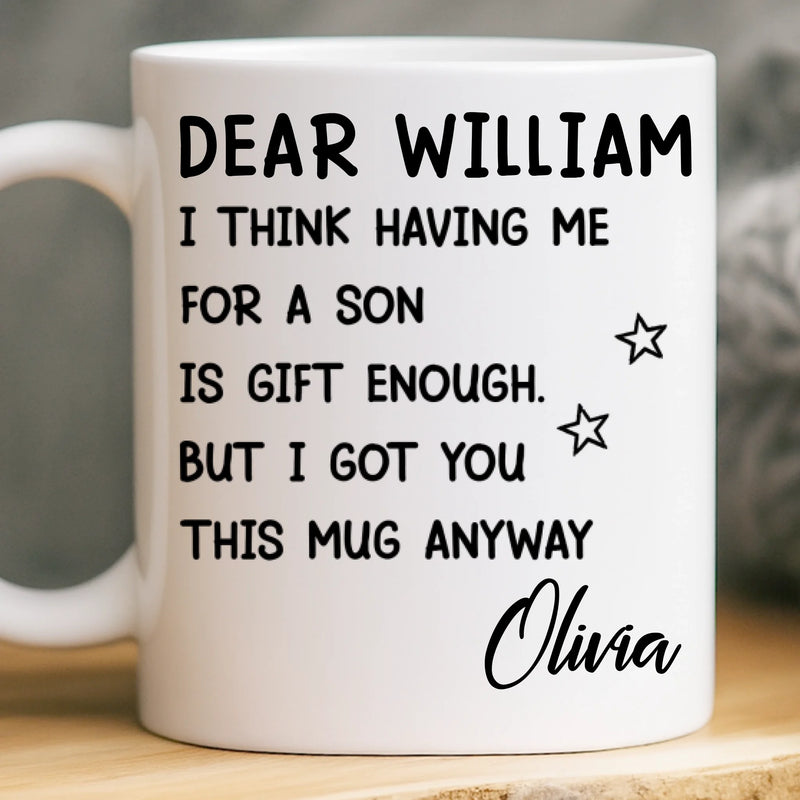 Custom Mug - Personalized Birthday Gifts For Mom, Dad - You Make My World Better