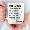 Custom Mug - Personalized Anniversary Wedding Gifts For Husband And Wife, Him And Her - Your Love Is My Peace