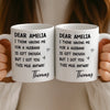Custom Mug - Personalized Anniversary Wedding Gifts For Husband And Wife, Him And Her - Your Love Is My Peace