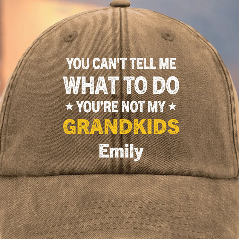 Custom Vintage Washed Denim Baseball Cap - Personalized Birthday Gifts For Dad, Grandpa - Our Days Glow With You