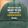 Custom Vintage Washed Denim Baseball Cap - Personalized Birthday Gifts For Dad, Grandpa - Our Days Glow With You