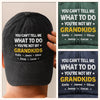 Custom Vintage Washed Denim Baseball Cap - Personalized Birthday Gifts For Dad, Grandpa - Our Days Glow With You
