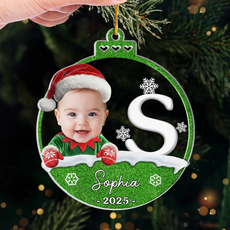 Custom Photo Acrylic Ornament - Personalized Christmas Birthday Gifts For Kids - Joy To My Little Star